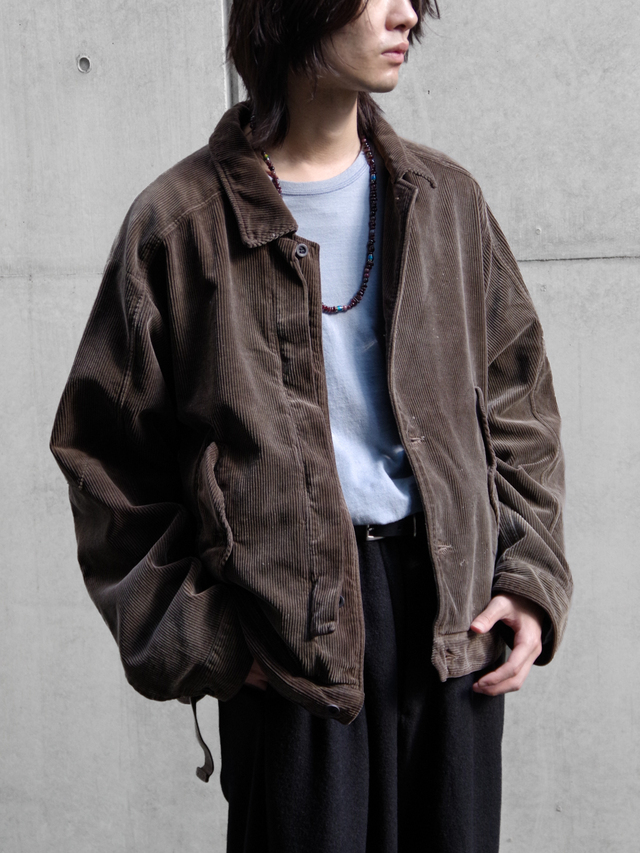 ANCELLM "AGING CORDUROY JACKET" - BROWN