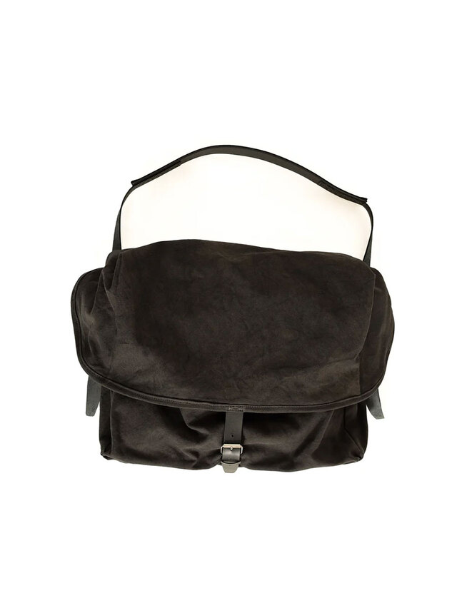 【再入荷予定:入荷連絡受付中】ANCELLM "CANVAS SHOULDER BAG" - BLACK