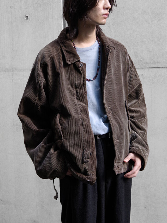 ANCELLM "AGING CORDUROY JACKET" - BROWN