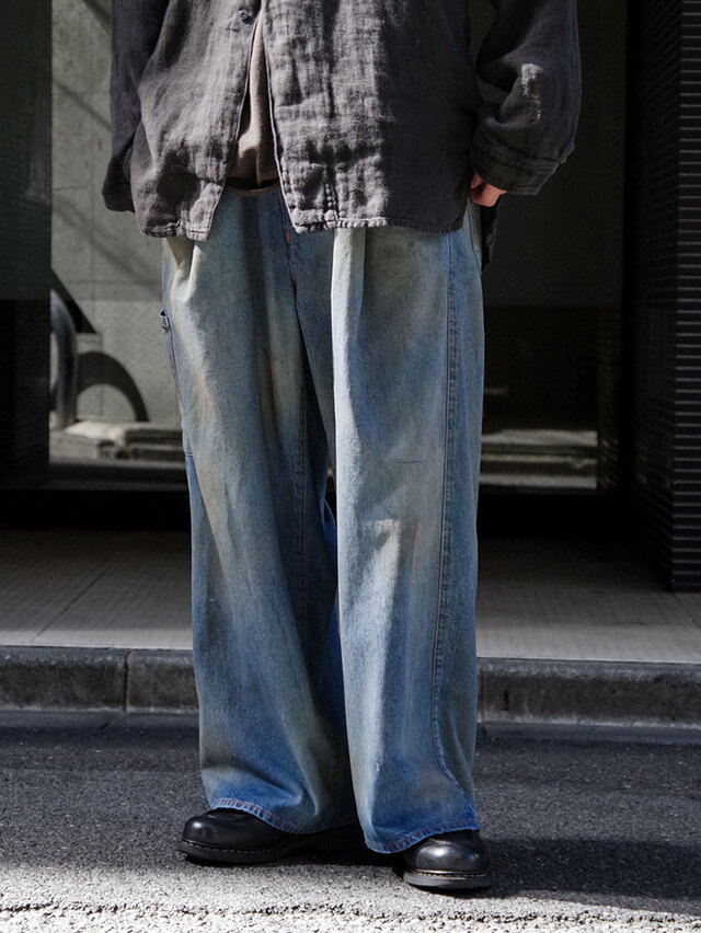 ANCELLM DENIM PAINTER PANTS サイズ0 ANCELLM（アンセルム） 