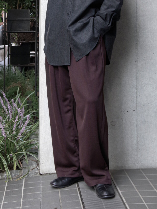 ANCELLM "MILANO RIB SLACKS" - MARRON