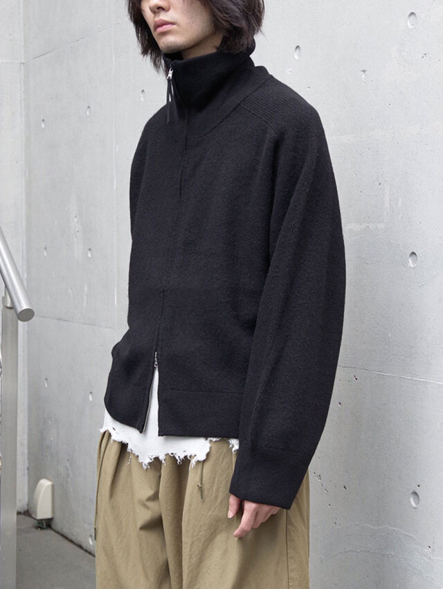 ANCELLM "DRIVERS KNIT" - BLACK