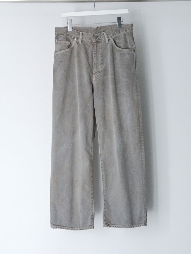 ANCELLM "AGING MIDDLE STRAIGHT 5P DENIM PANTS" - GRAY