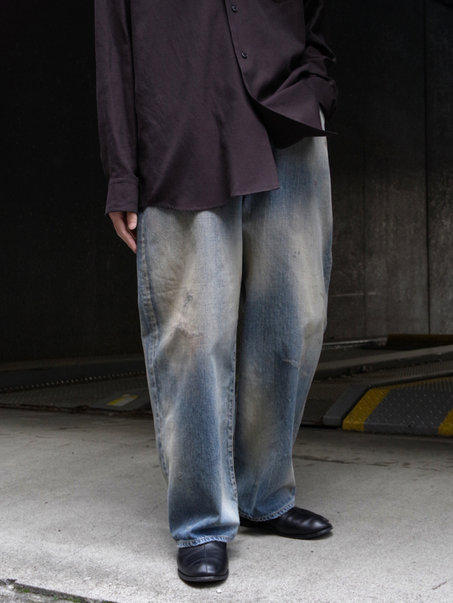 ANCELLM "#01 MIDTAPERED 5P DENIM PANTS" - INDIGO