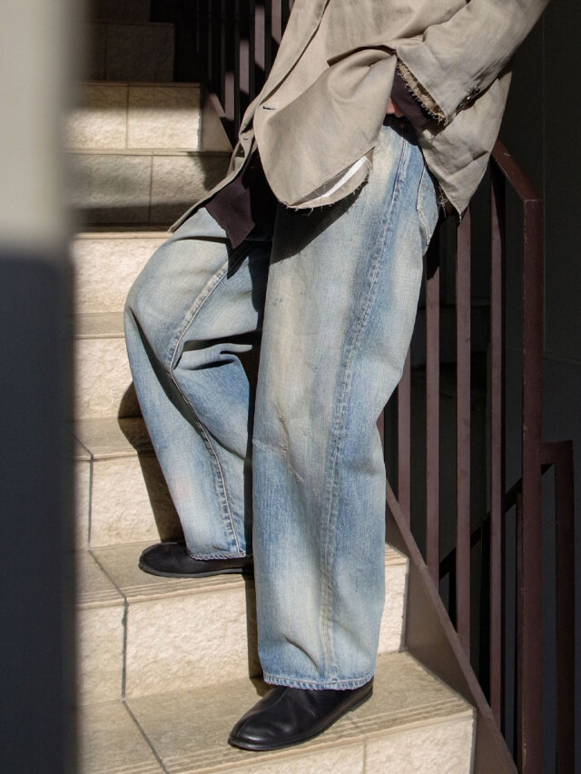 ANCELLM "#01 MIDTAPERED 5P DENIM PANTS" - INDIGO