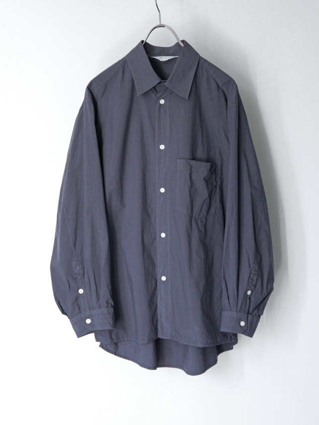ANCELLM "SHRINK OVER SHIRT" - NAVY