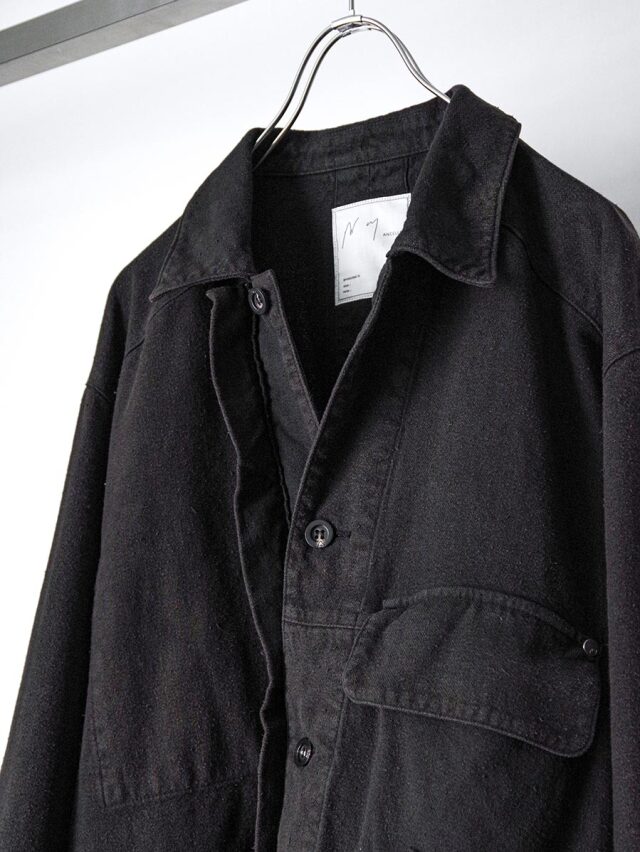 た*ち様 ANCELLM C/R DUCK COVERALL JACKET si C/R DUCK COVERALL JACKET(BLACK) – ANCELLM