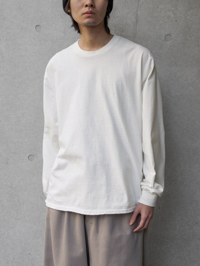 ANCELLM "EMBROIDERY DYED LS" - WHITE