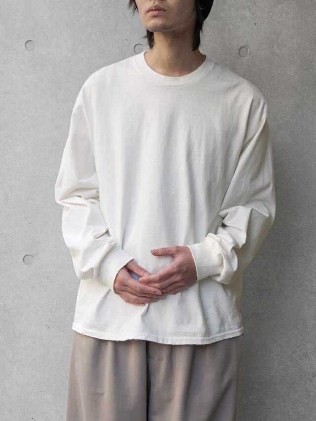 ANCELLM "EMBROIDERY DYED LS" - WHITE