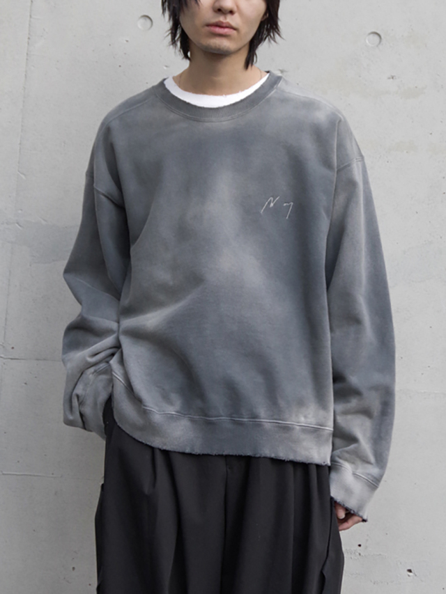 ANCELLM "UNEVENNESS SWEAT SHIRT" - GRAY
