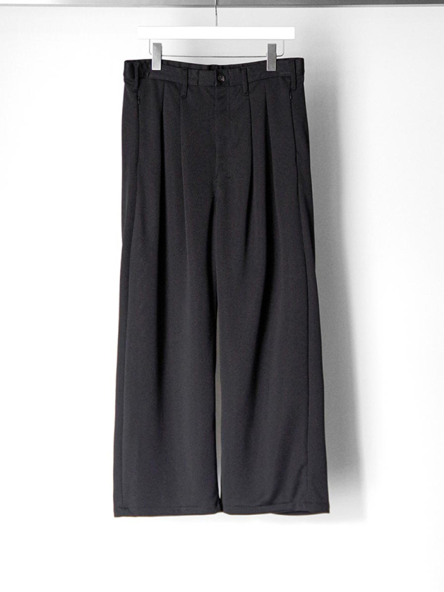 ANCELLM "TRACK WIDE PANTS" - BLACK