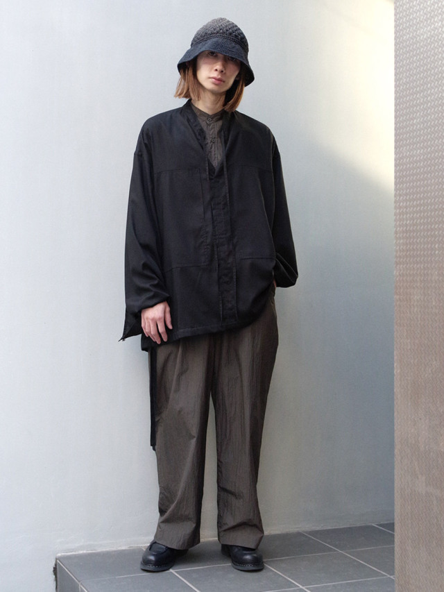 SHINYAKOZUKA クロシェ　ハット SHINYAKOZUKA [22SS] “HAND CROCHET HAT” -BLACK- SOBO STORE