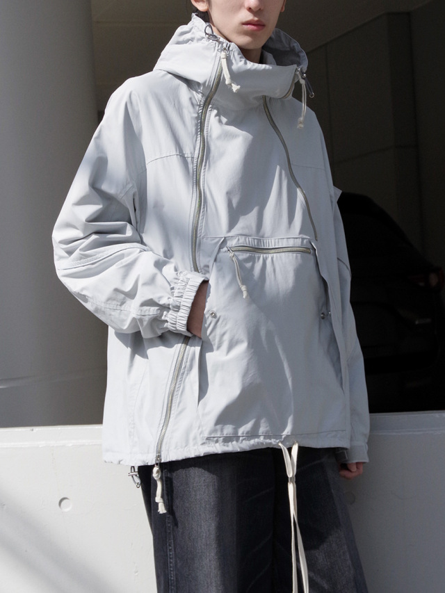 ANEI "DIAG ZIP TECH PARKA" - ICE GREY