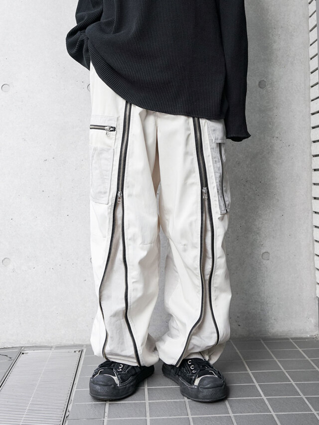 ANEI "A-11 FLIGHT PANTS 2-TONE" - STONE GREY