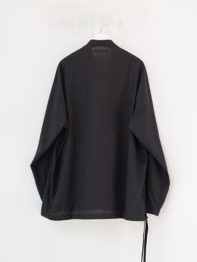 【希少】ANEI アーネイ Overlay Shirt C.O. 黒 ANEI (アーネイ) SIDE SLIT HAORI BIG W/C / サイドスリット