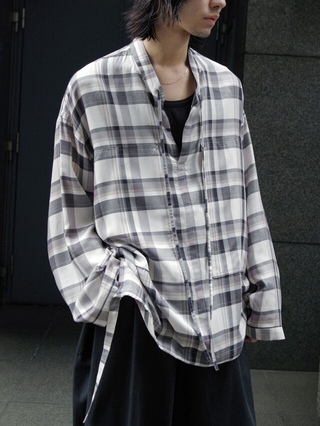 ANEI "RIBBON TUNIC PLAID" - IVORY PLAID