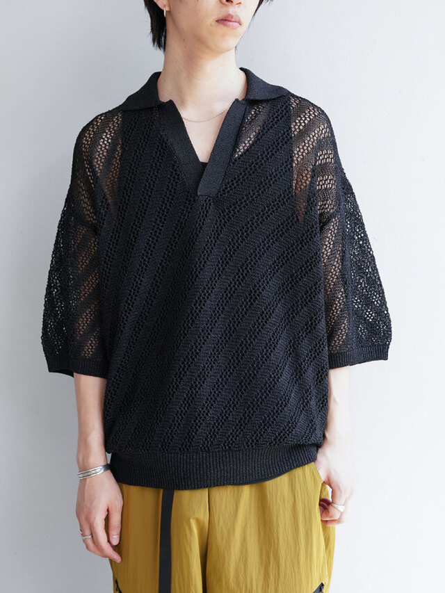 ANEI "BIG POLO DIAG.P" - FADE BLACK