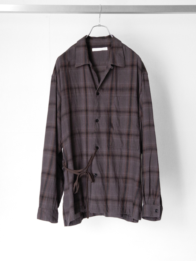 ANEI "IMI SHIRT PLAID" - CHARCOAL PLAID