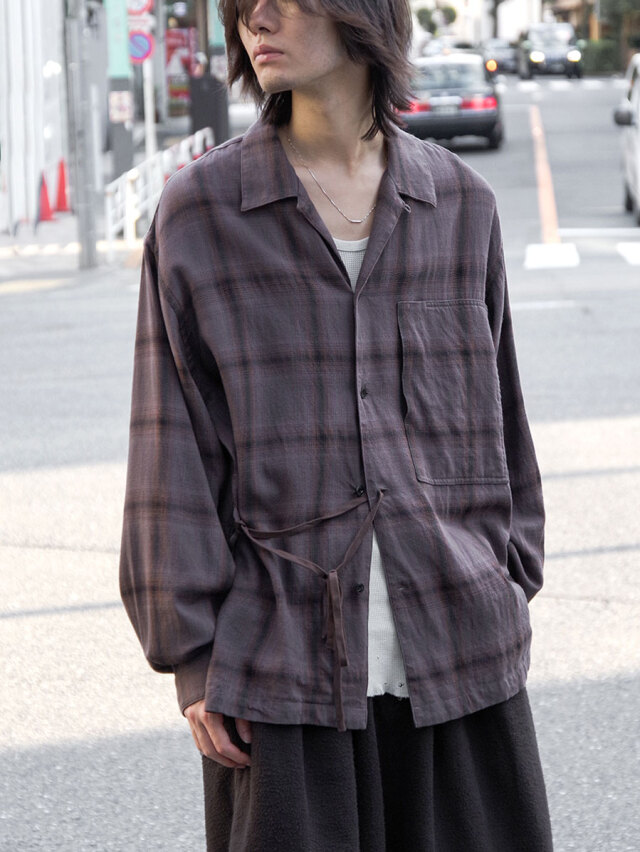 ANEI "IMI SHIRT PLAID" - CHARCOAL PLAID