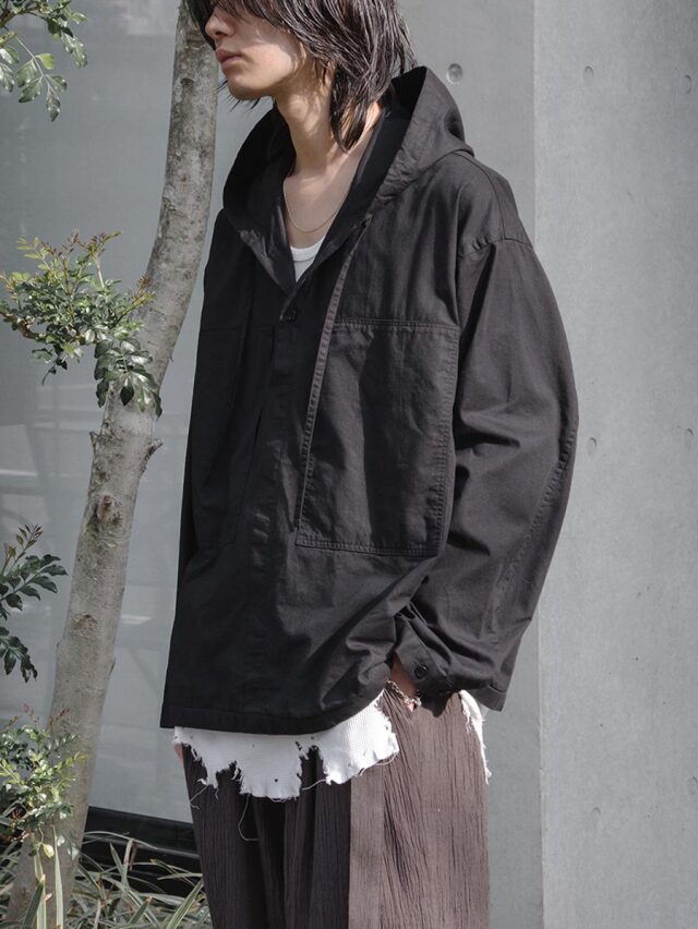 ANEI "HOODIE TUNIC" - FADE BLACK