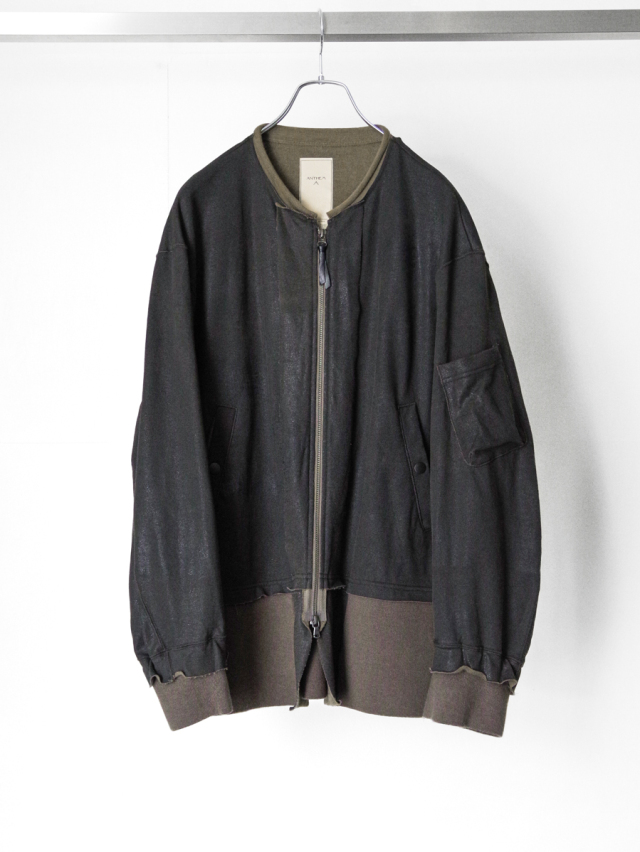 ANTHEM A "CRACK TERRY MILITARY BLOUSON" - OLIVE DRAB