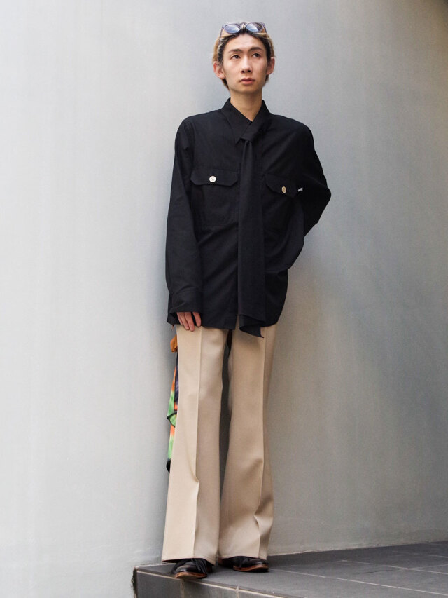 ベッドフォード 22AW スカーフシャツ bed j.w. ford 22aw スカーフ