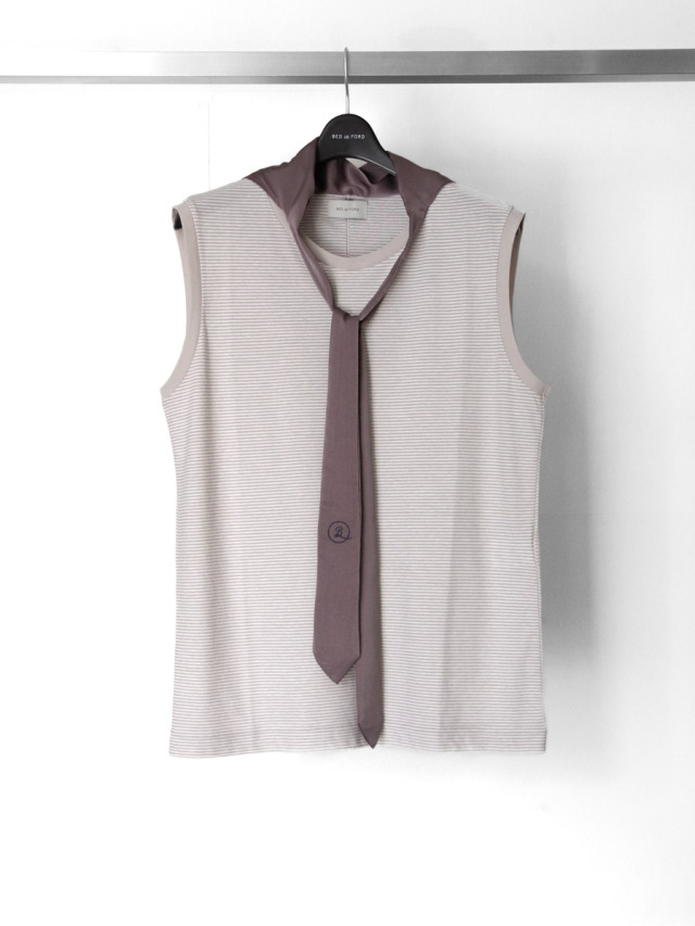 BED J.W. FORD "SLEEVELESS SCARF T-SHIRT"