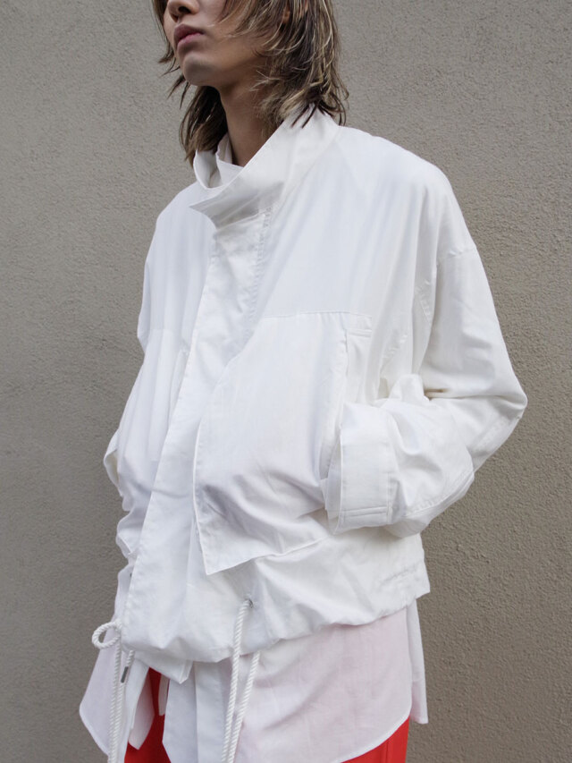 BED J.W. FORD "SHORT MODS BLOUSON" - WHITE