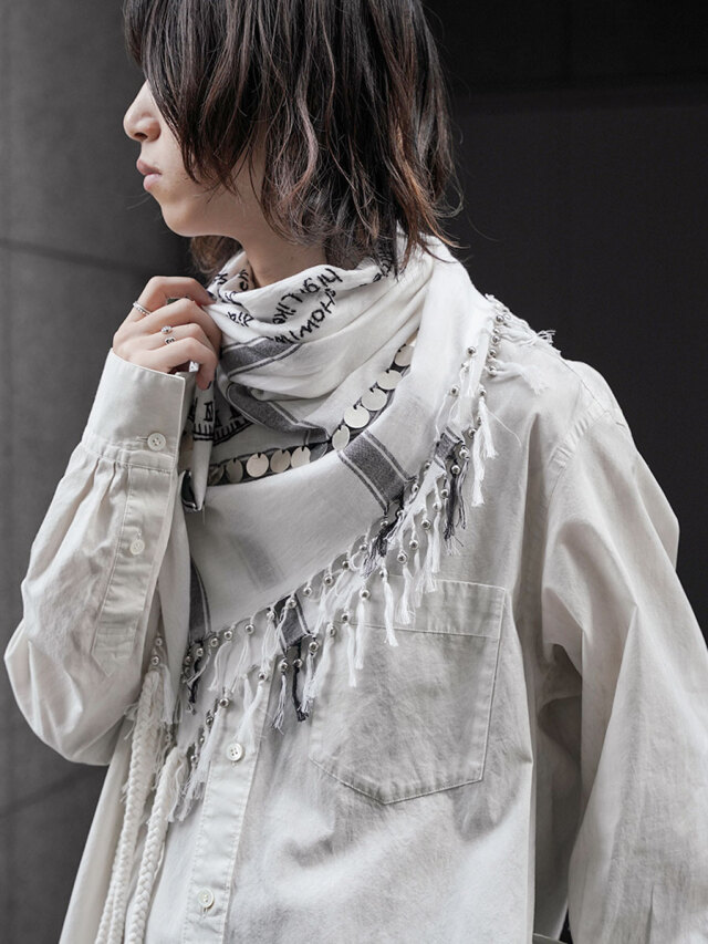 小物 BED J.W. FORD hand embroidery scarf 23aw IMG_7534_ee061578-3755-489d-