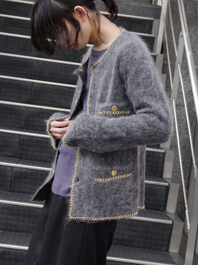 bed jw ford 24aw　モヘアカーディガン 2024AW】 BED J.W. FORD (ベッドフォード) 