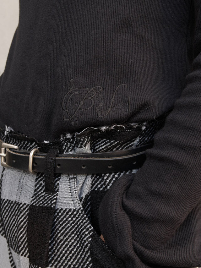 トップス BED J.W. FORD \"Long Sleeve\" - BLACK 24AW 2024AW】 BED J.W. FORD (ベッドフォード) 