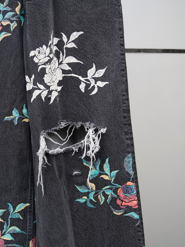 パンツ BED J.W. FORD Flower Pattern Denim 24aw 2024AW】 BED J.W. FORD (ベッドフォード) 