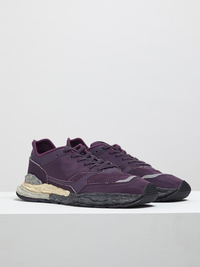 BED J.W. FORD × MAISON MIHARA YASUHIRO "GEORGE" LEATHER SNEAKER - PURPLE