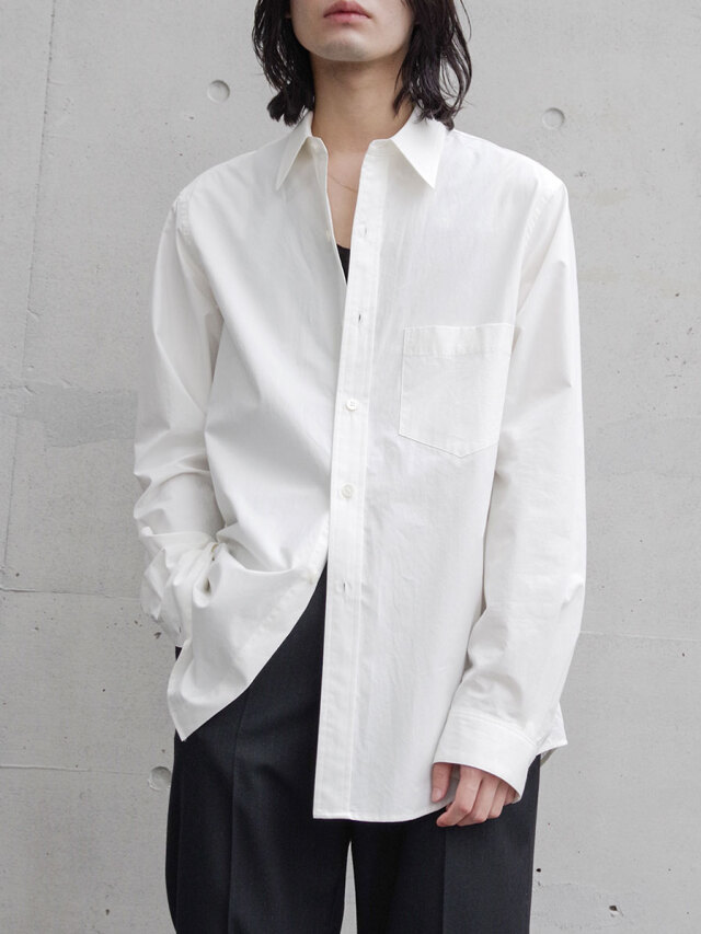 BED J.W. FORD "Cotton Silk Shirt" - WHITE
