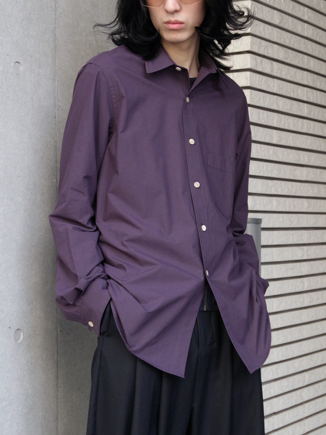 BED J.W. FORD "Cotton Silk Shirt" - PURPLE