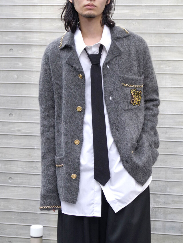 BED J.W. FORD "C-open collar Cardigan"