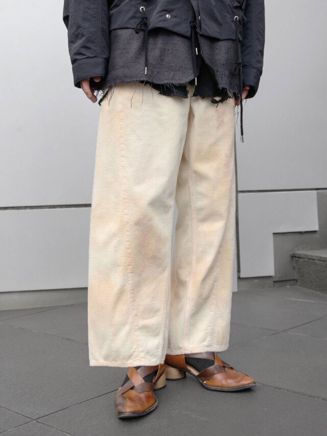 soe "Hard Bleached Corduroy Trousers" - PINK BEIGE