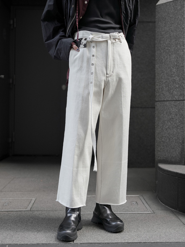 BED J.W. FORD "DENIM STRAIGHT PANTS" - NATURAL