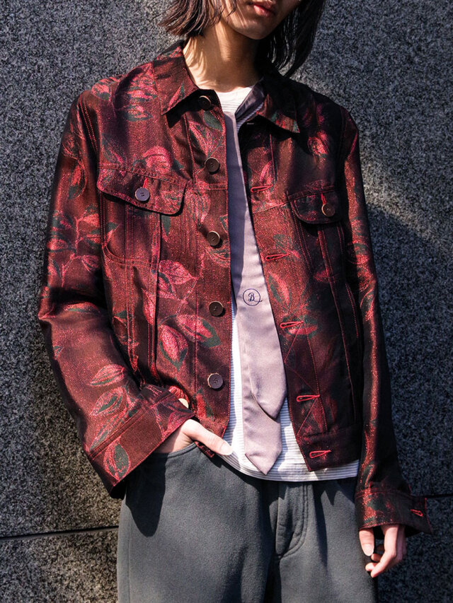 BED J.W. FORD "JACQUARD BLOUSON" - FOREST