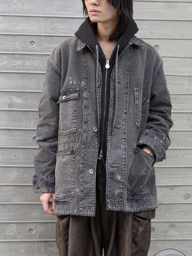 BOWWOW "DUCK COVERALL BLANKET LINER AGED"