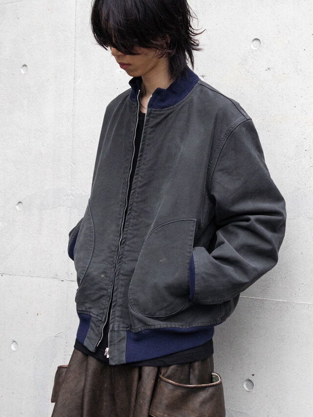 BOWWOW "USN DECK ZIP JACKET AGED"