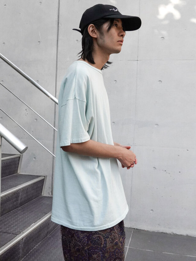 BOWWOW シャツ Lサイズ BOWWOW HEAVY WEIGHT FLANNEL SHIRTS AGING GREEN × WHITE AGING