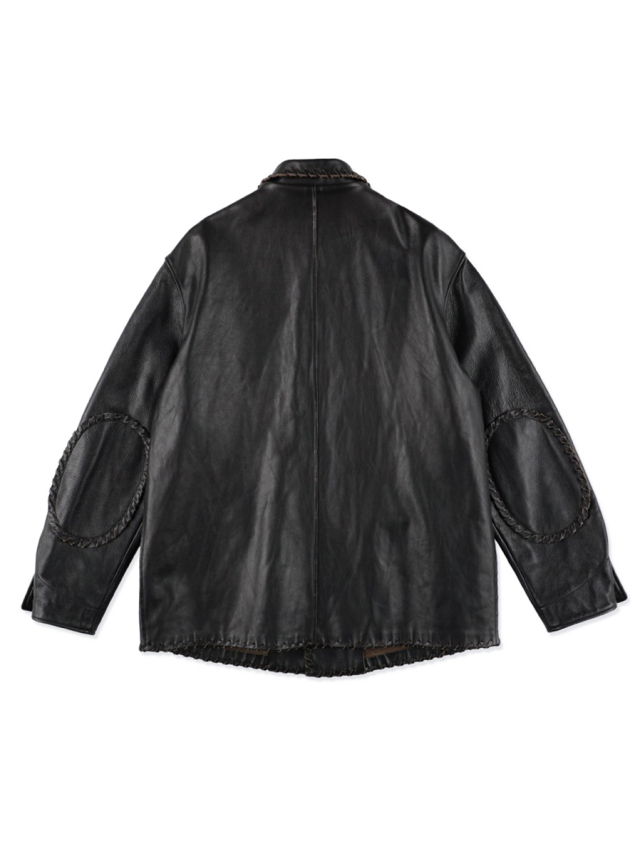 8on8 23aw Horsehair Frocked レザージャケット 8on8 23aw Horsehair Frocked レザージャケット - メルカリ