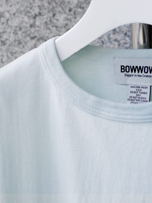 BOWWOW シャツ Lサイズ BOWWOW HEAVY WEIGHT FLANNEL SHIRTS AGING GREEN × WHITE AGING