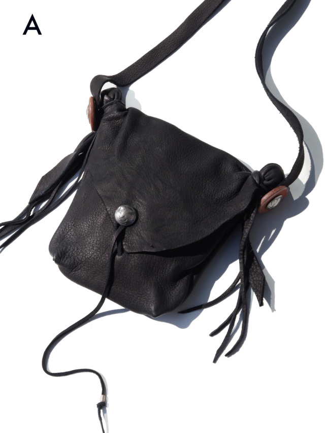 【加古川店】 中古 BOWWOW | バウワウ ショルダーバッグ DEERSKIN BAG BW-DSB ブラック 【121】 DEERSKIN BAG|ディアスキンバッグディアスキンバッグ| MOONLOID