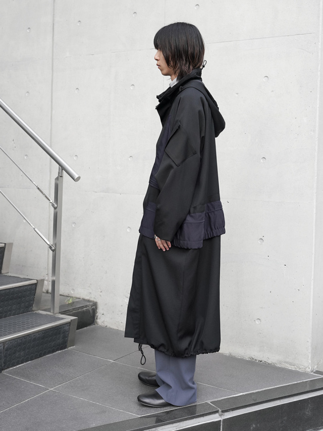 Dulcamara よそいきハーフロングコート size1 Dulcamara [ドゥルカマラ] よそいきオーバーフラップロングCT