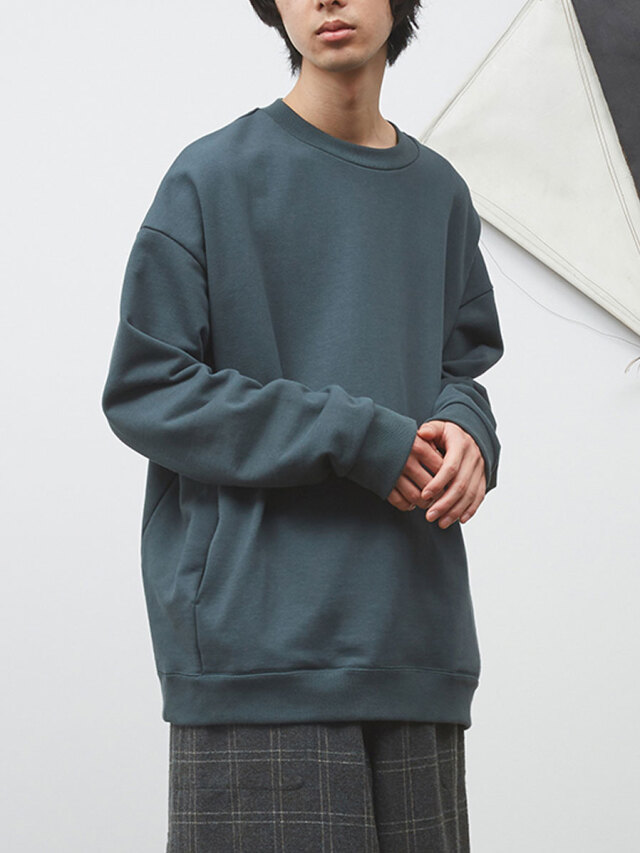 Dulcamara "24AW カラーチップSWトレーナー" - GREEN
