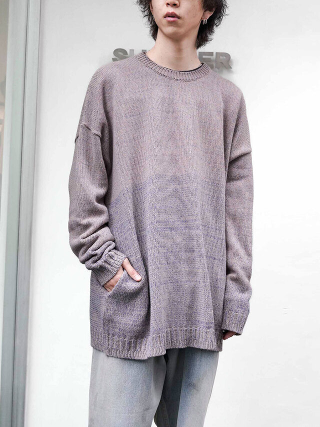 ＜ last.１＞ Dulcamara "24SS トーンonトーンニットPO" - GREIGE