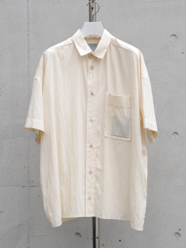 Dulcamara "24SS ショートスリーブビッグシャツ" - IVORY