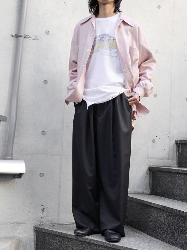 美品　25S/S Dulcamara よそいきタックワイドパンツ 2025SS＞ Dulcamara (ドゥルカマラ) 